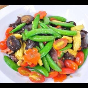 Fried Rice with garlic and vegetable